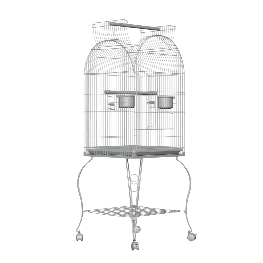 Open Top Bird Cage 3D Model – High Poly PBR Asset, FBX - View 14