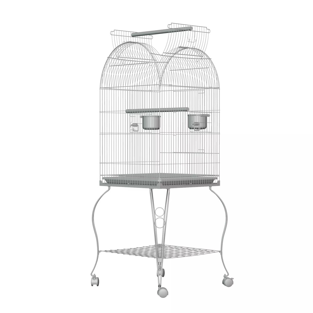 Open Top Bird Cage 3D Model – High Poly PBR Asset, FBX - View 16