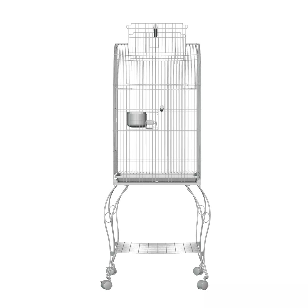 Open Top Bird Cage 3D Model – High Poly PBR Asset, FBX - View 19
