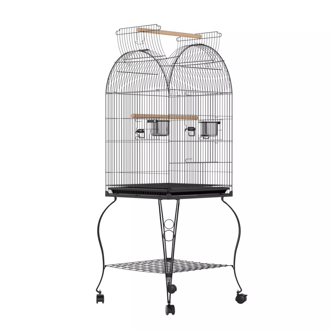 Open Top Bird Cage 3D Model – High Poly PBR Asset, FBX - View 6