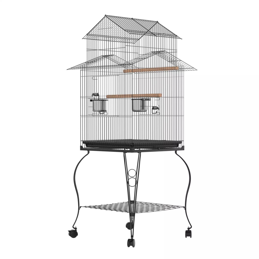 140cm Bird Cage 3D Model – PBR Textured Game Asset, FBX - View 12