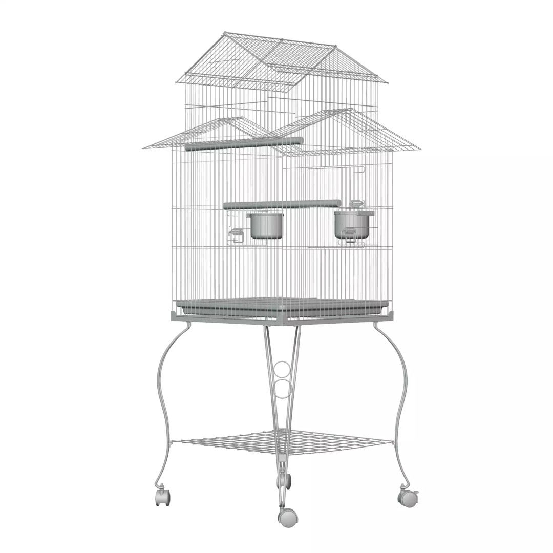 140cm Bird Cage 3D Model – PBR Textured Game Asset, FBX - View 16