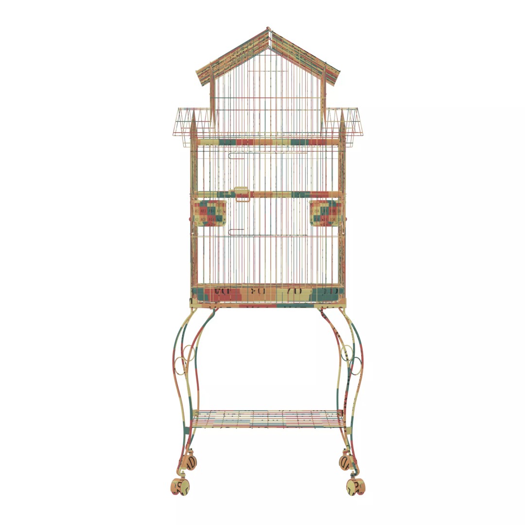 140cm Bird Cage 3D Model – PBR Textured Game Asset, FBX - View 21