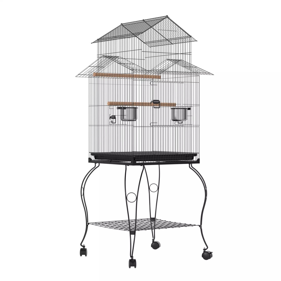 140cm Bird Cage 3D Model – PBR Textured Game Asset, FBX - View 3