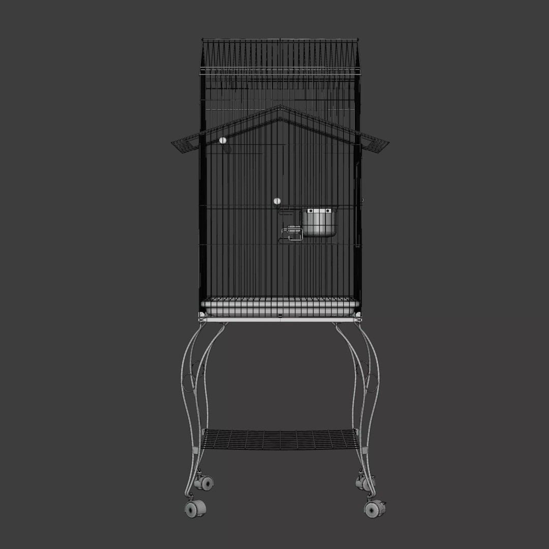140cm Bird Cage 3D Model – PBR Textured Game Asset, FBX - View 31