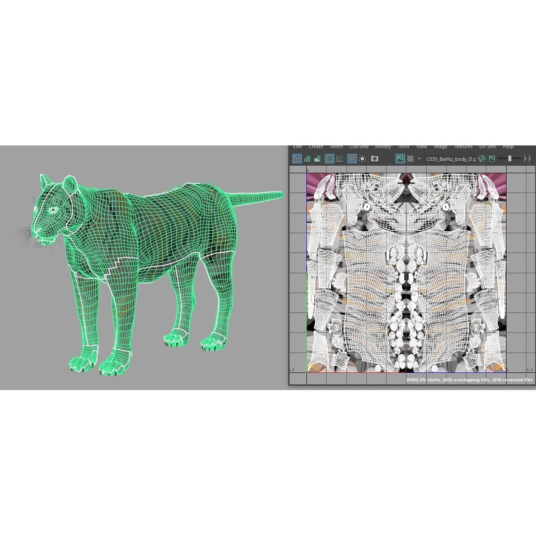 Tiger 3D Model – Rigged Animal Asset with Textures, FBX