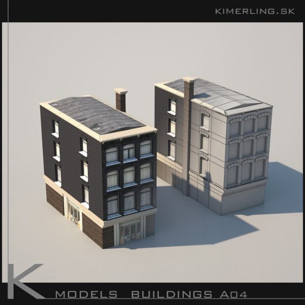 Building Pack A - Low-Poly Game-Ready 3D Model - View 11