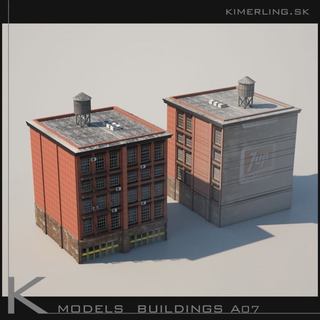 Building Pack A - Low-Poly Game-Ready 3D Model - View 17