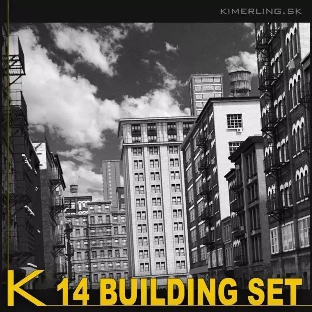 Building Pack A - Low-Poly Game-Ready 3D Model - View 2