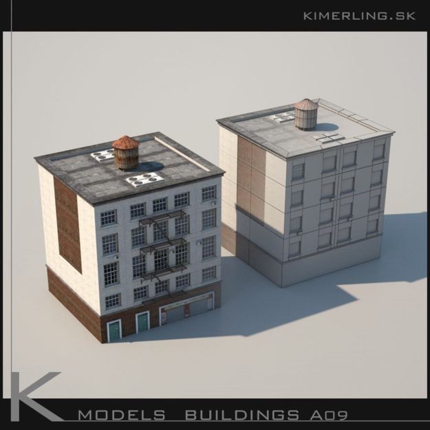 Building Pack A - Low-Poly Game-Ready 3D Model - View 21