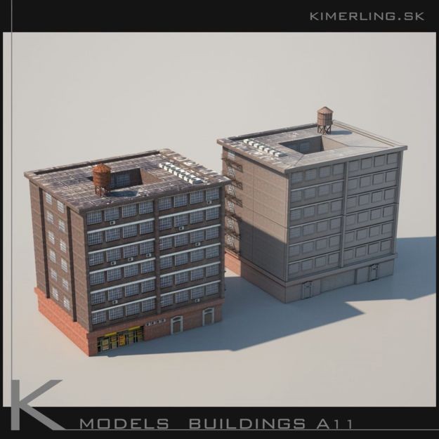 Building Pack A - Low-Poly Game-Ready 3D Model - View 25