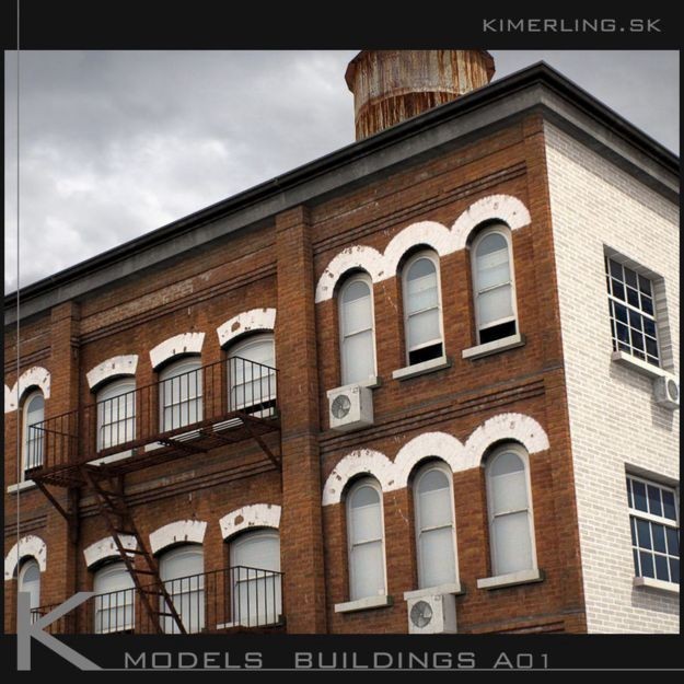 Building Pack A - Low-Poly Game-Ready 3D Model - View 4