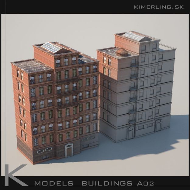 Building Pack A - Low-Poly Game-Ready 3D Model - View 7