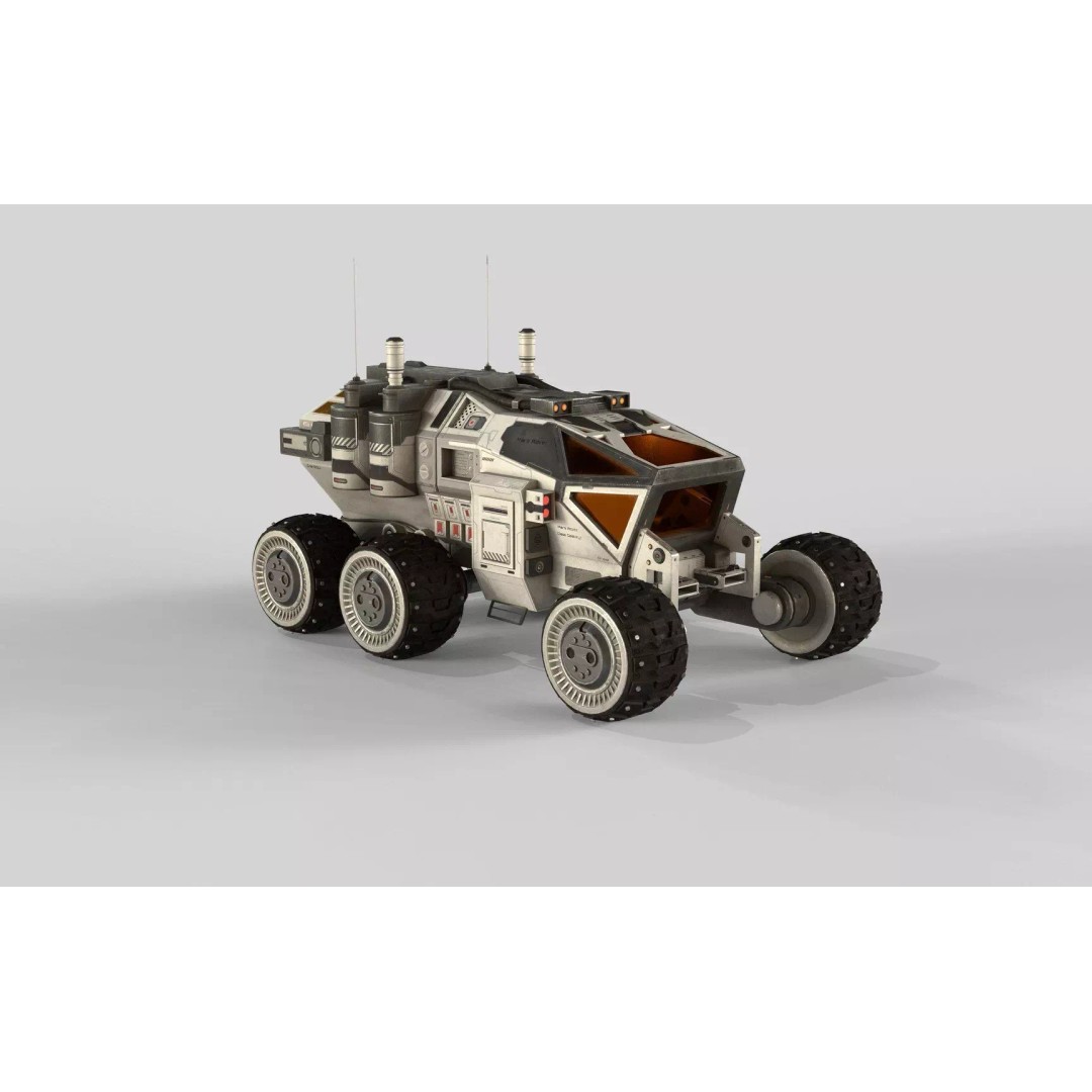Mars Rover 3D Model – Low Poly Space Vehicle, FBX, PBR Textures - View 51