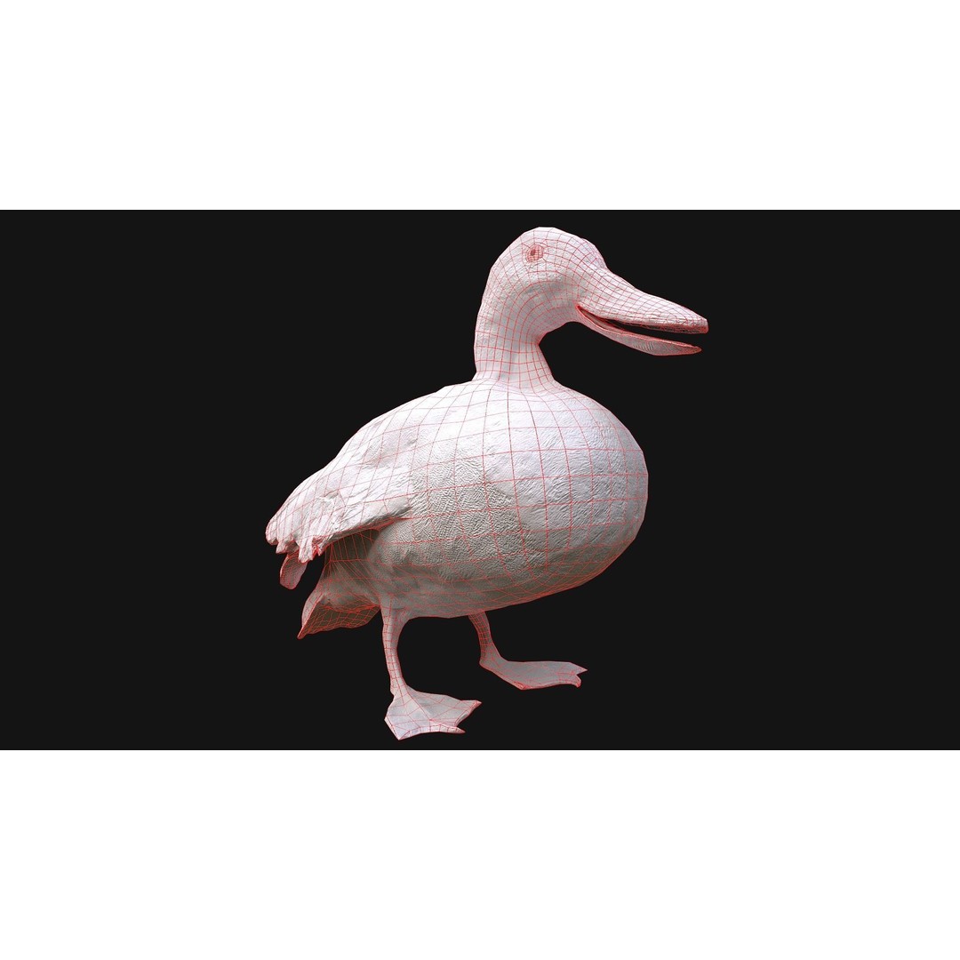 Duck Pack 3D Model – Low Poly Game Asset, PBR Textured, FBX - View 32
