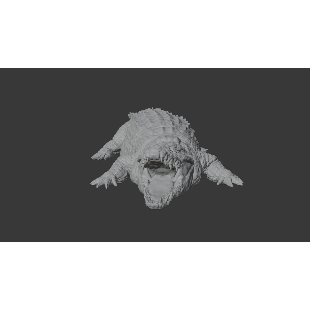 Crocodile 3D Model – Highly Detailed Game-Ready Asset, FBX, Blender - View 18