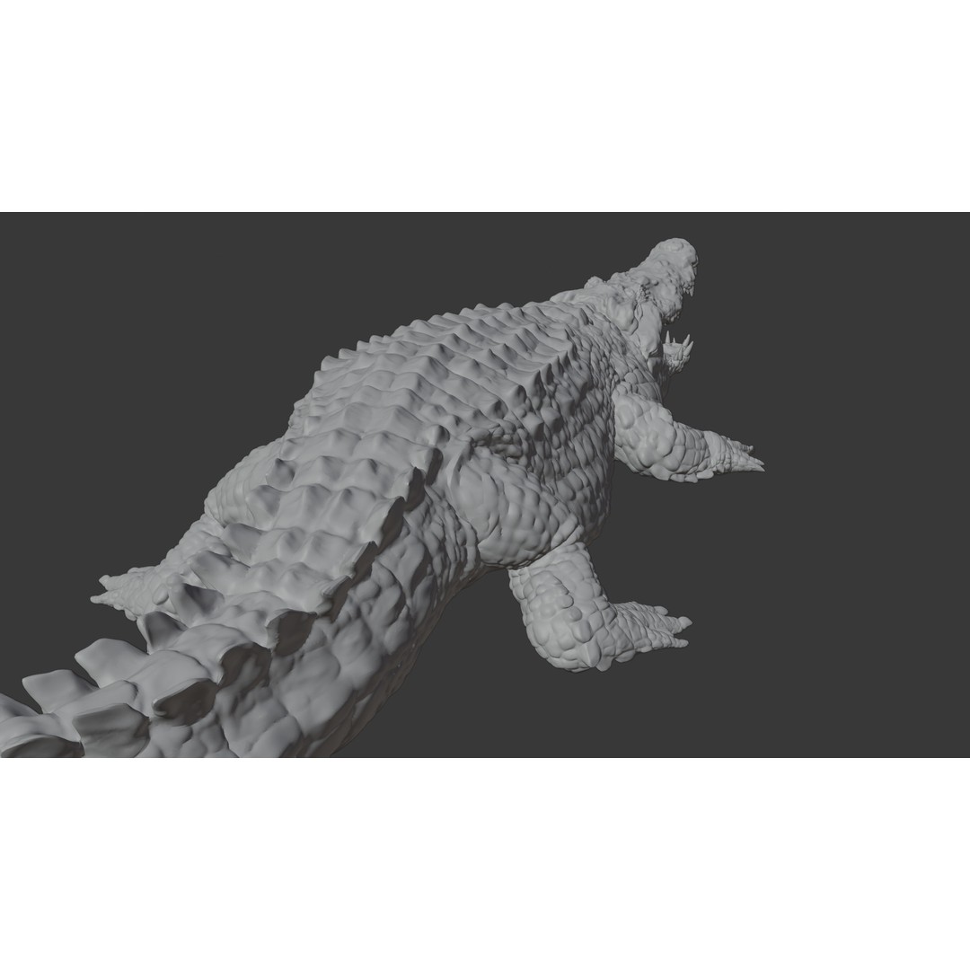 Crocodile 3D Model – Highly Detailed Game-Ready Asset, FBX, Blender - View 24