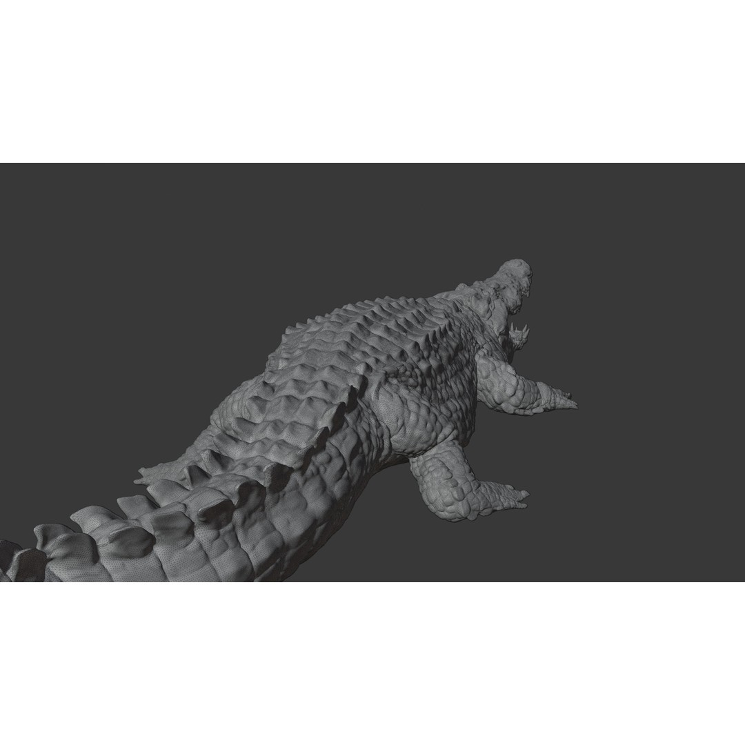 Crocodile 3D Model – Highly Detailed Game-Ready Asset, FBX, Blender - View 28