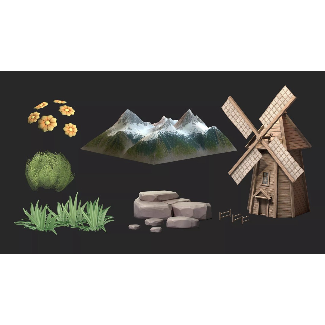 Shepherd Valley 3D Animal Pack – Low Poly Game Assets, FBX, Rigged - View 13