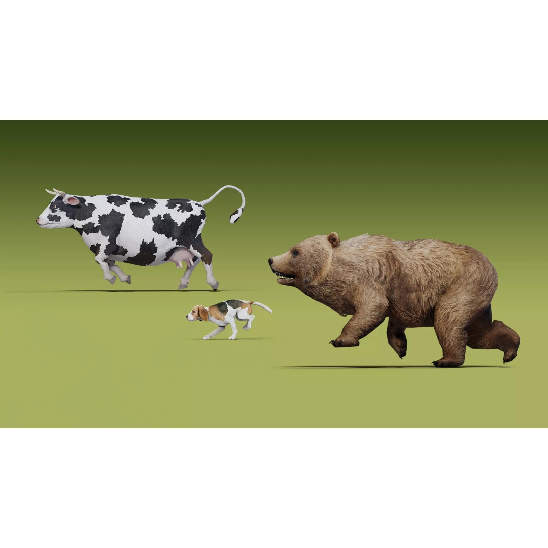 Shepherd Valley 3D Animal Pack – Low Poly Game Assets, FBX, Rigged - View 15