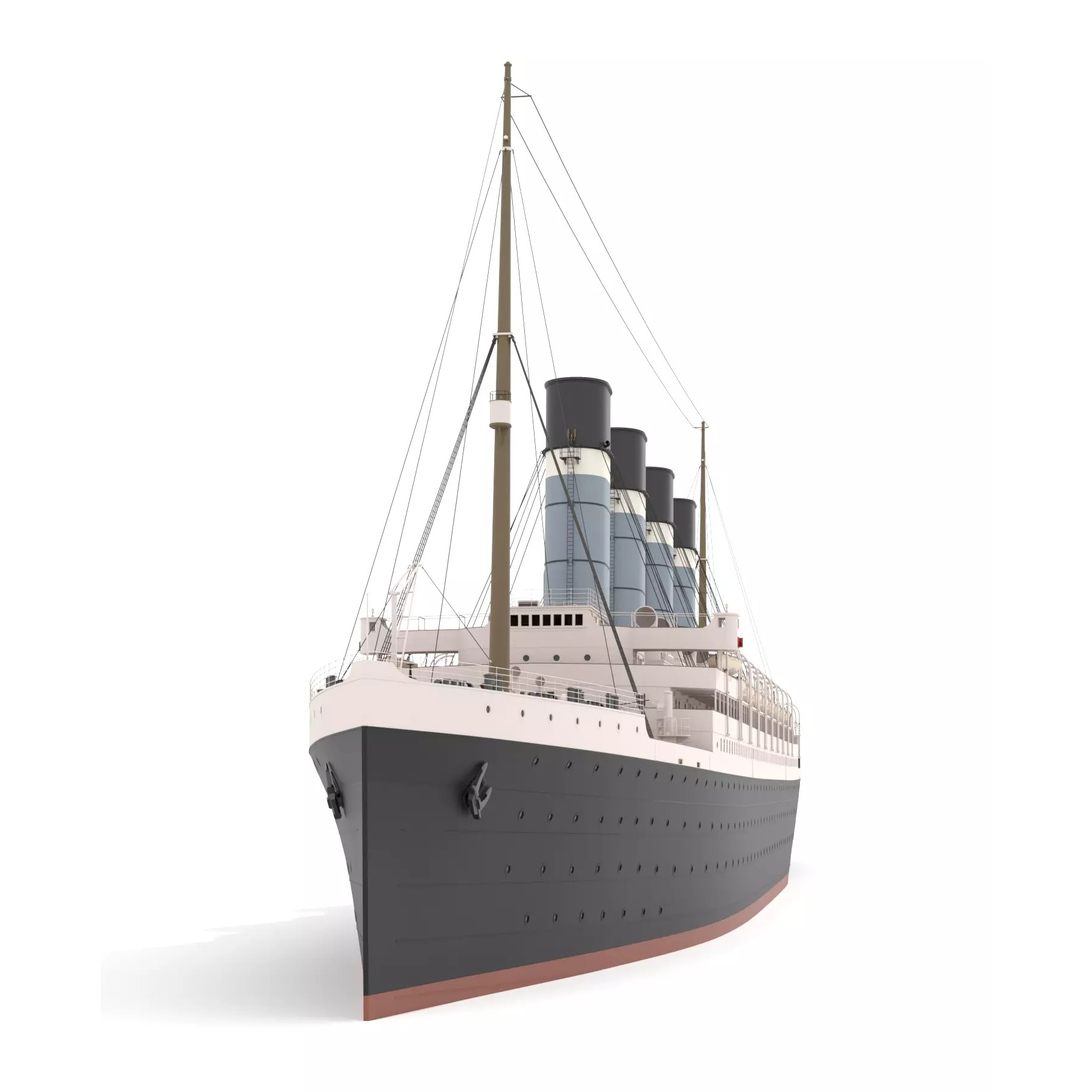 Ocean Liner - Game-Ready 3D Model - View 10