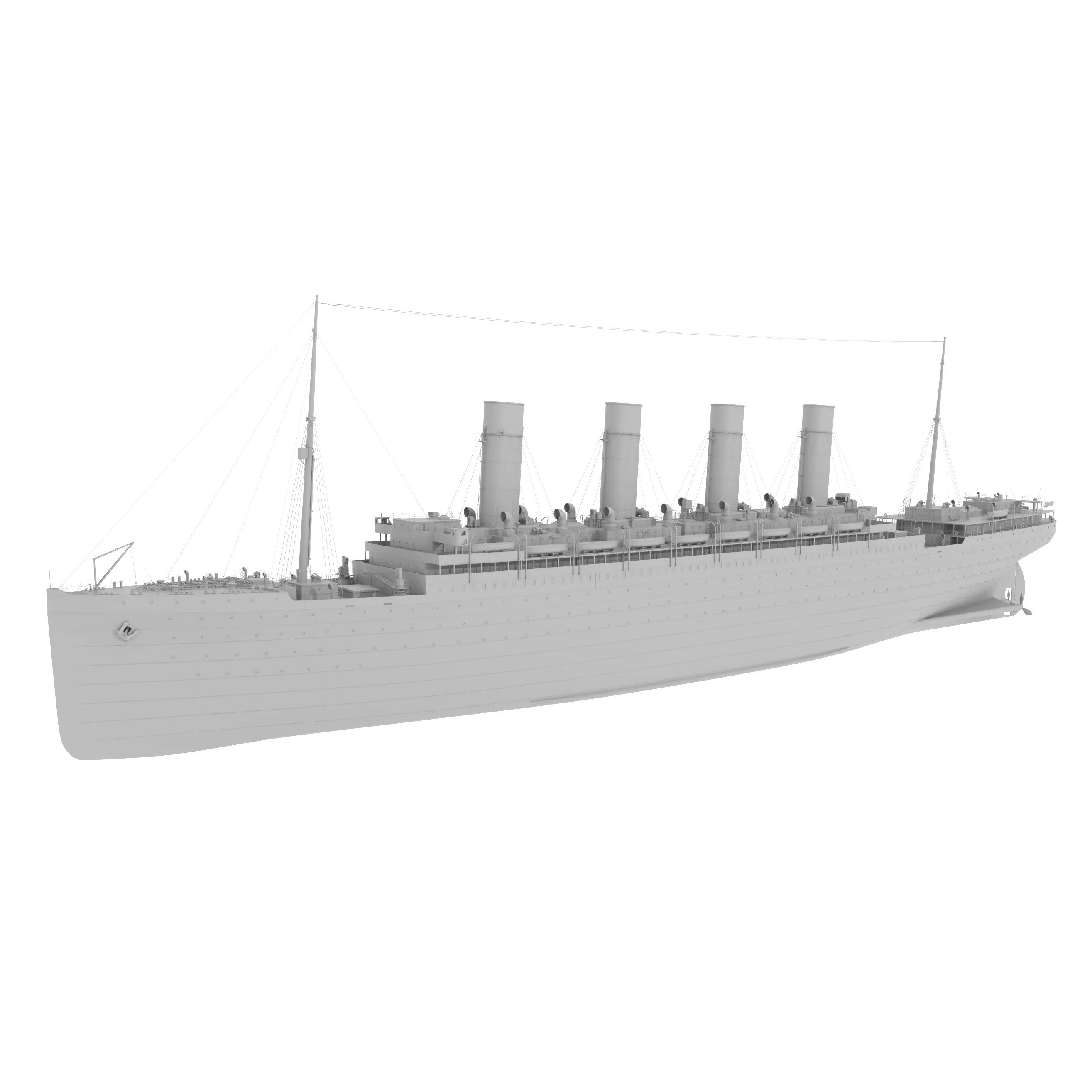 Ocean Liner - Game-Ready 3D Model - View 15