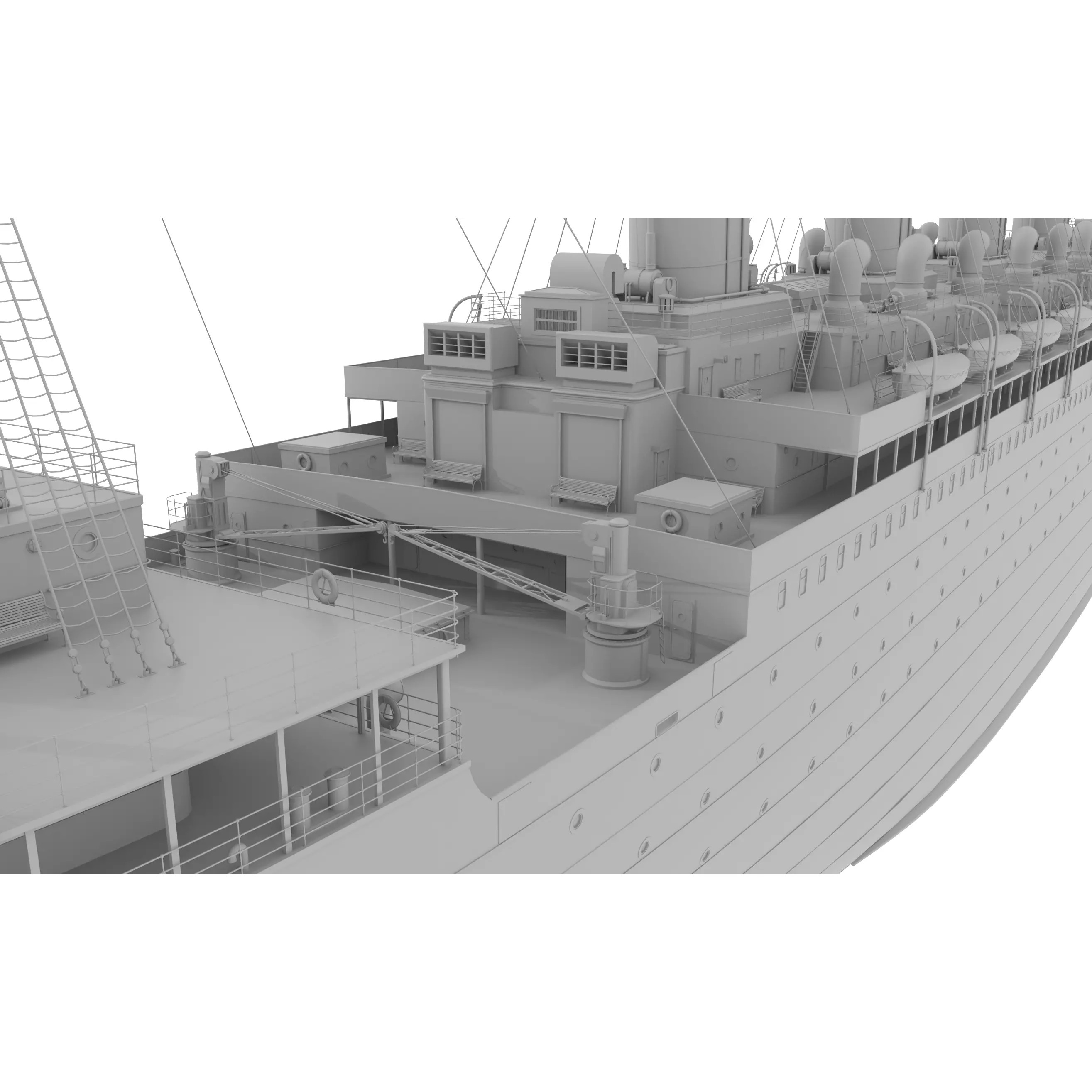 Ocean Liner - Game-Ready 3D Model - View 16