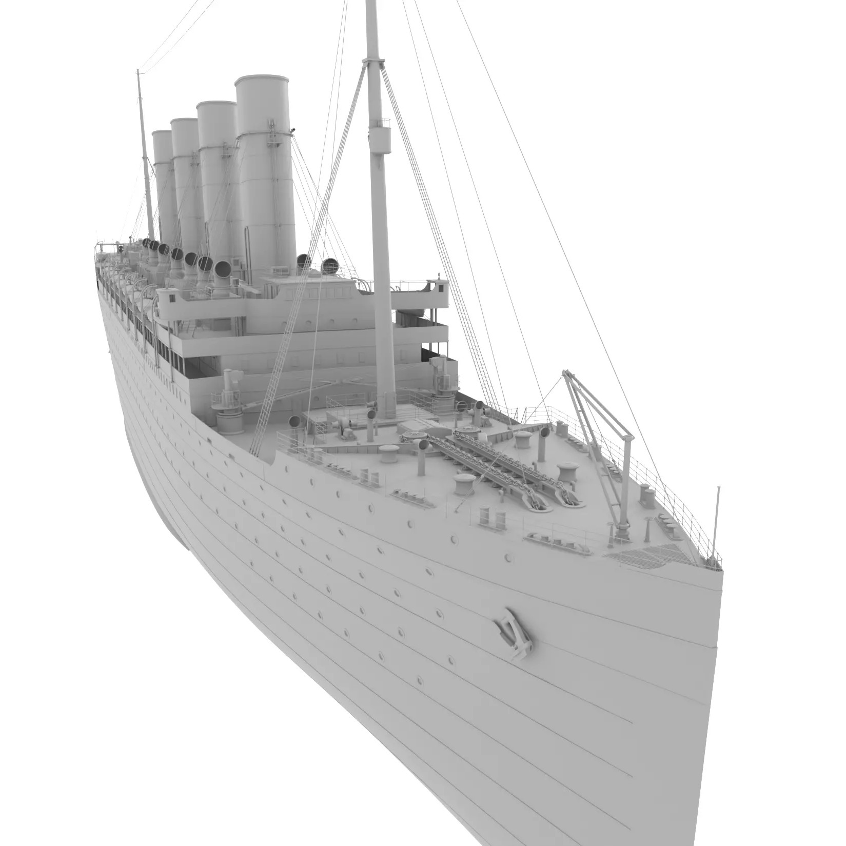 Ocean Liner - Game-Ready 3D Model - View 17