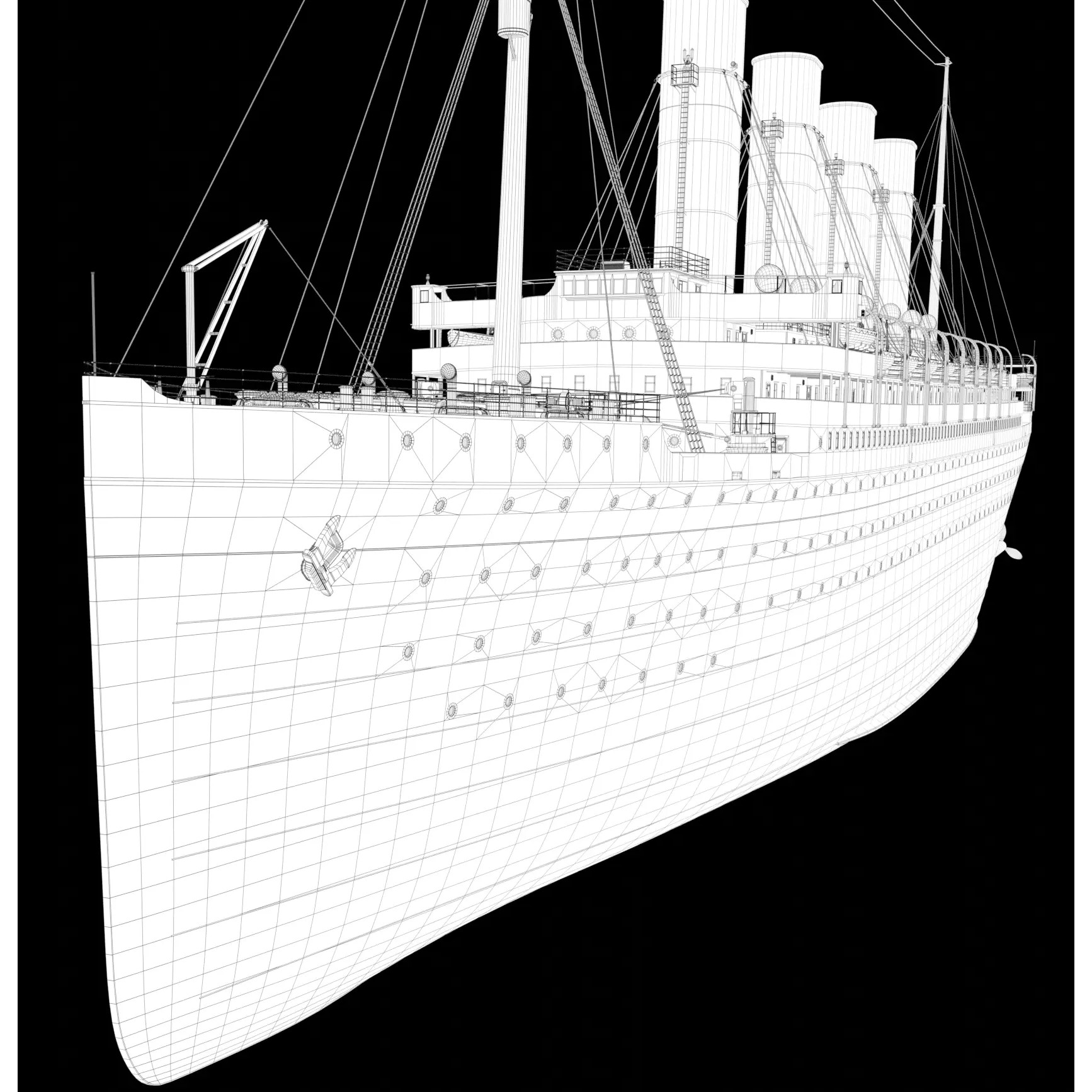 Ocean Liner - Game-Ready 3D Model - View 18