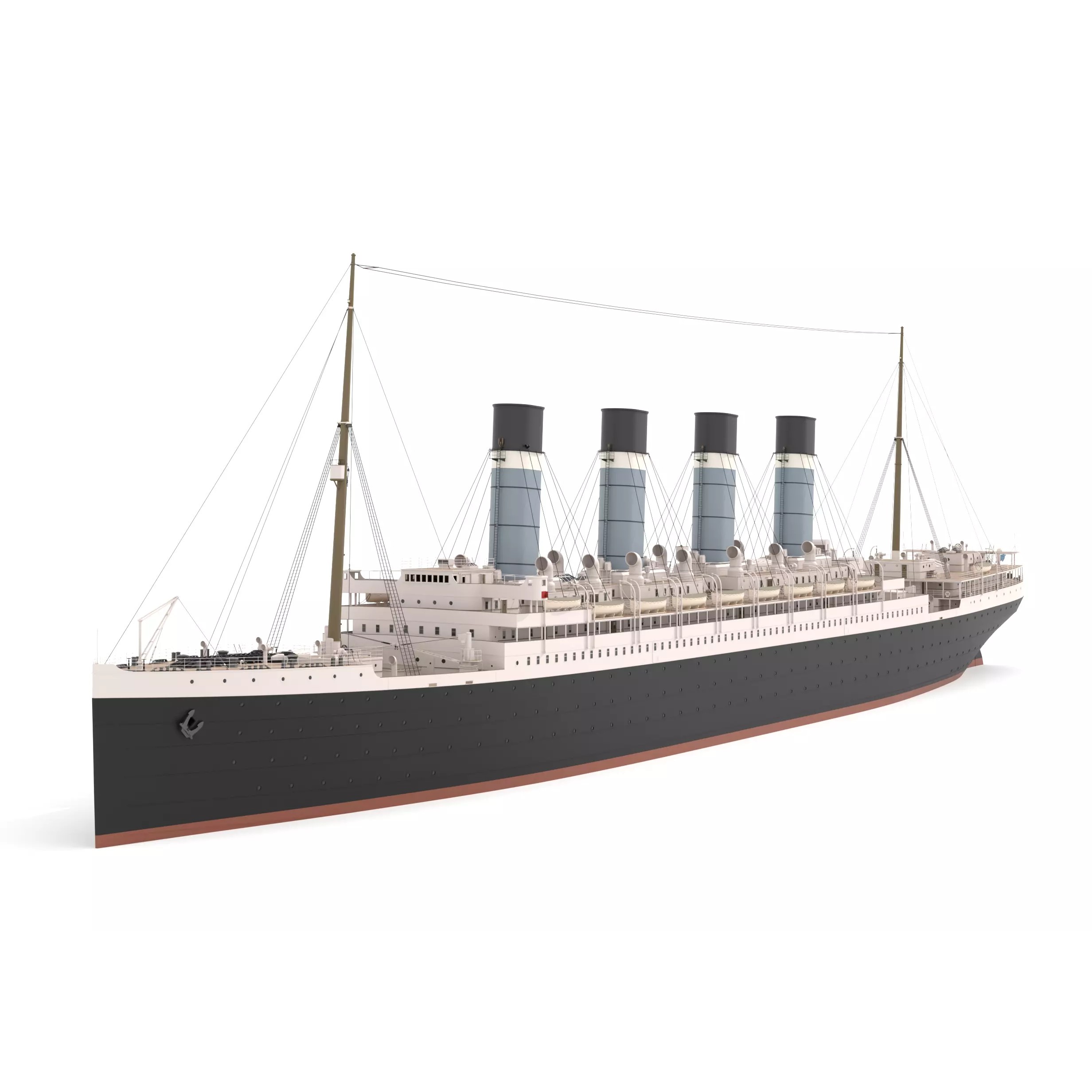 Ocean Liner - Game-Ready 3D Model - View 2