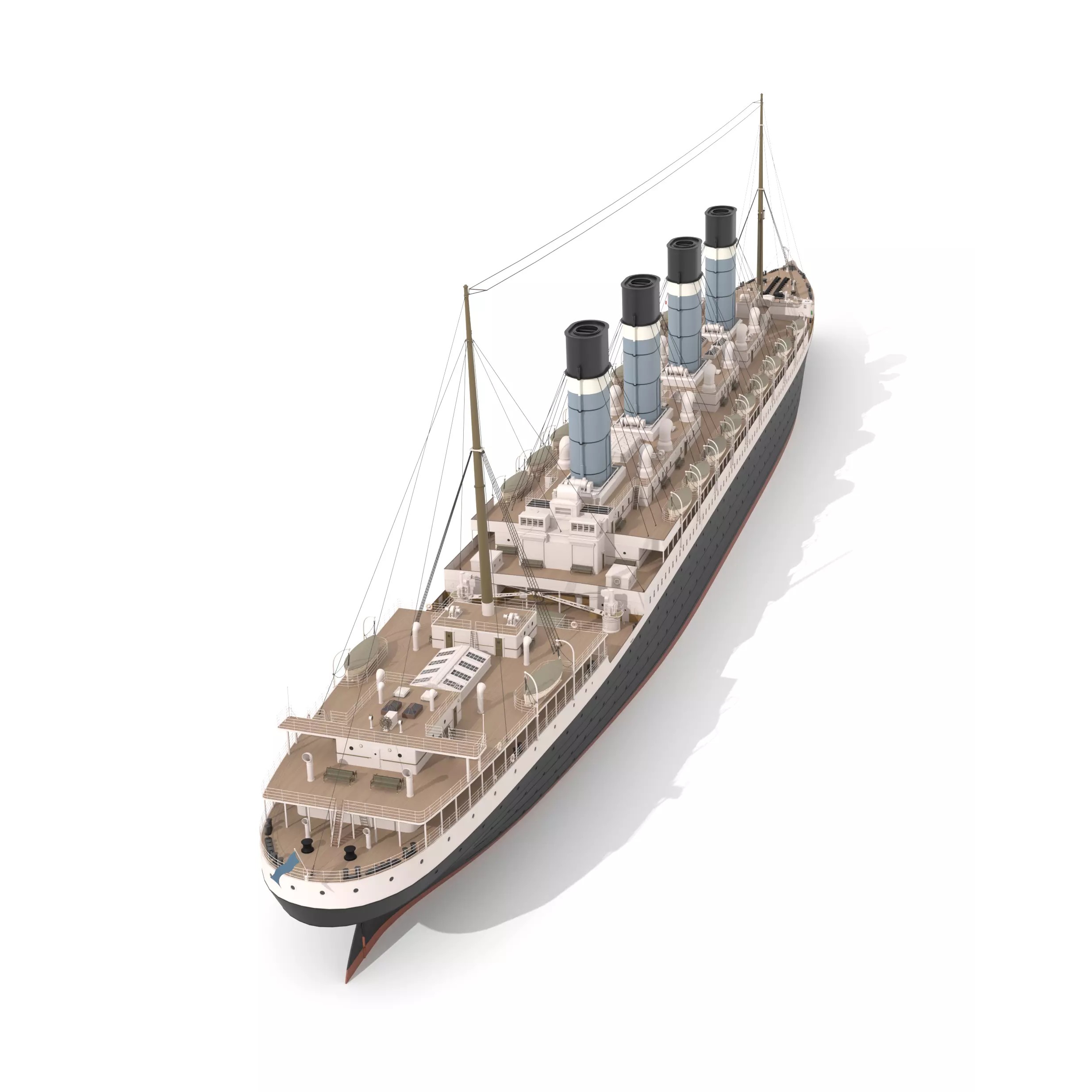 Ocean Liner - Game-Ready 3D Model - View 20