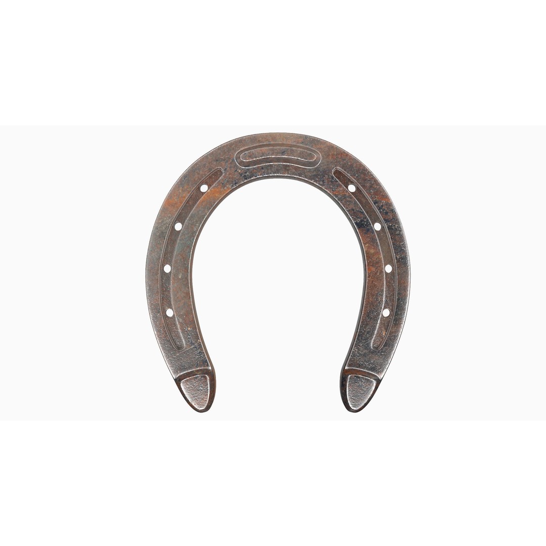 Horseshoe 3D Model – Vintage Symbol, PBR Textures, FBX, OBJ - View 5