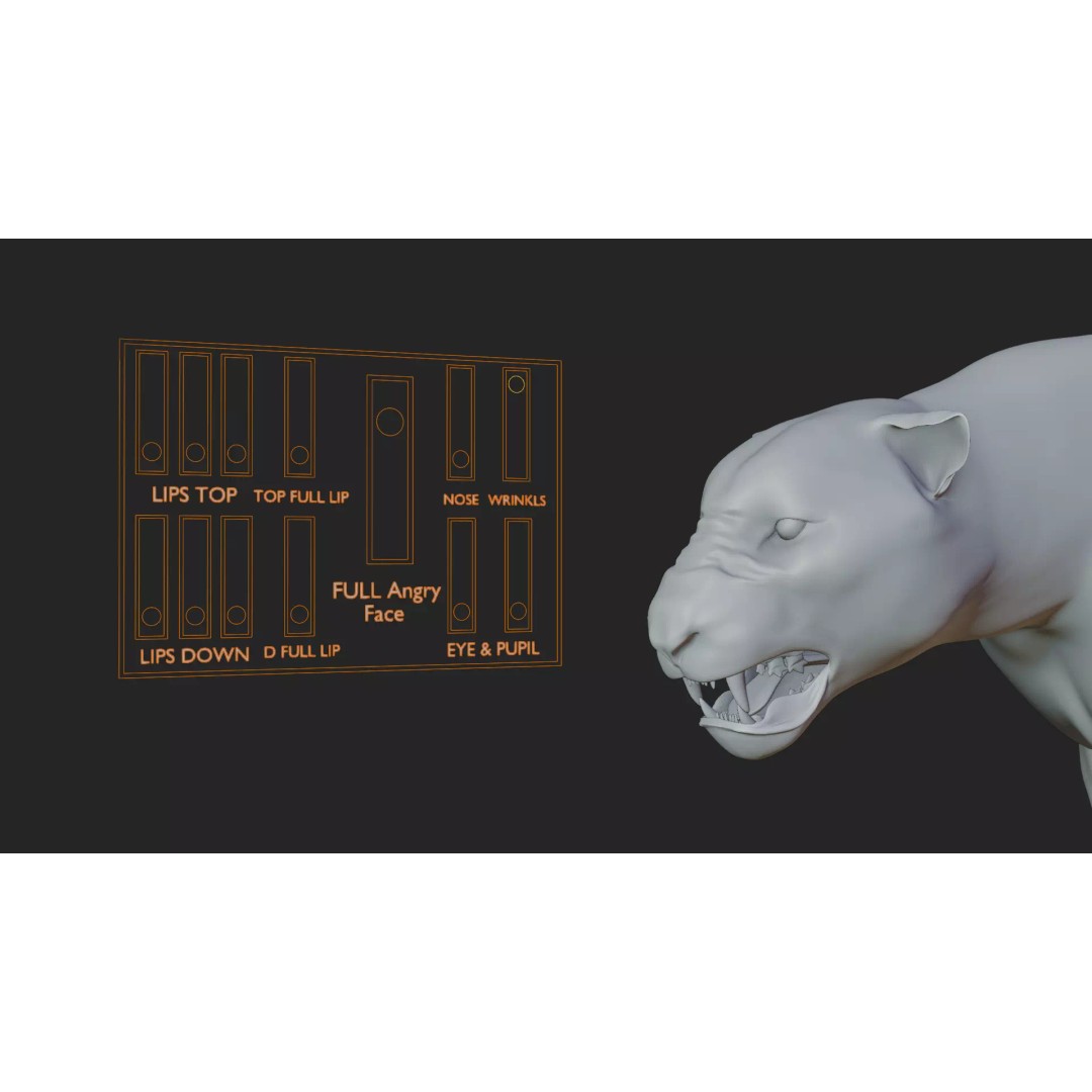 Lioness 3D Model – Hyper-Realistic Rigged Asset with PBR Textures - View 11