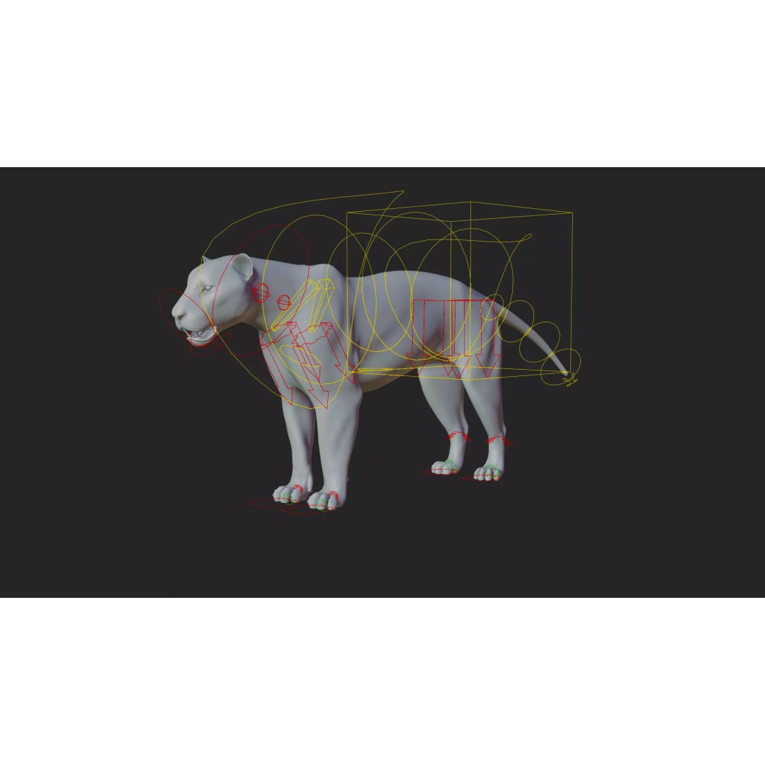 Lioness 3D Model – Hyper-Realistic Rigged Asset with PBR Textures - View 20