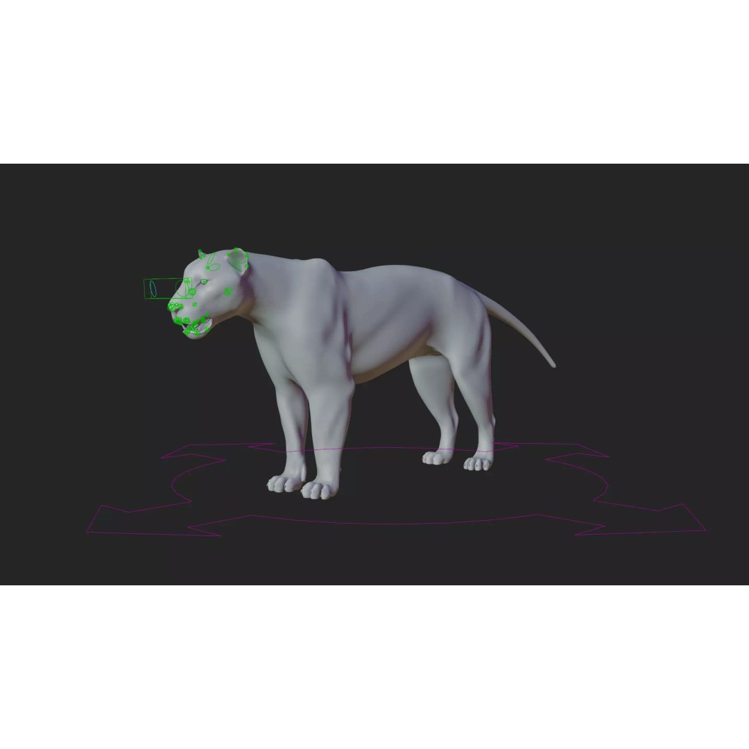 Lioness 3D Model – Hyper-Realistic Rigged Asset with PBR Textures - View 21