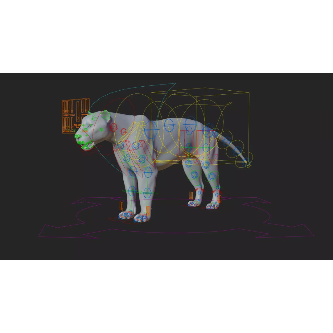 Lioness 3D Model – Hyper-Realistic Rigged Asset with PBR Textures - View 22