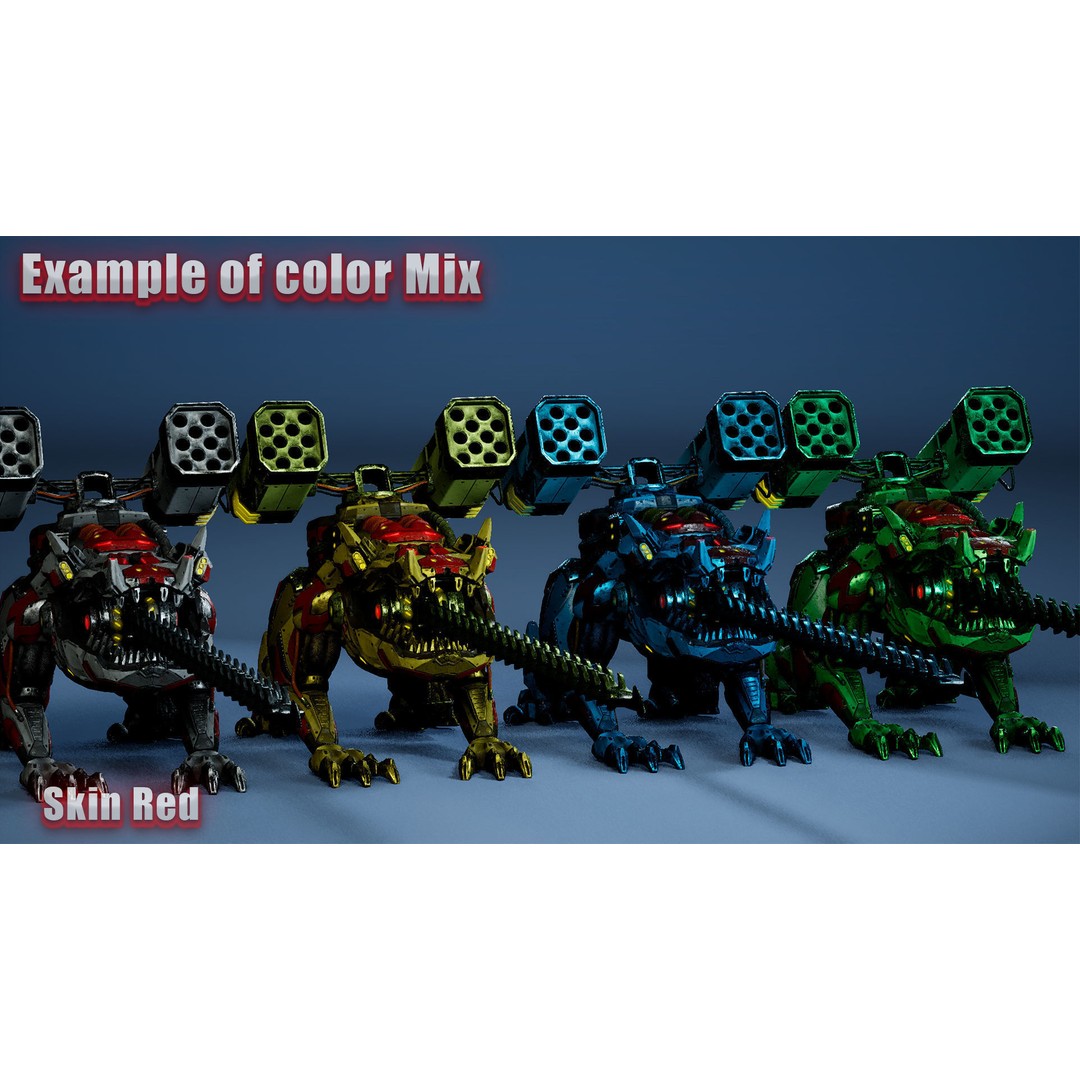 Sci-Fi Frog 3D Model – Low Poly Character with Animations, FBX - View 23