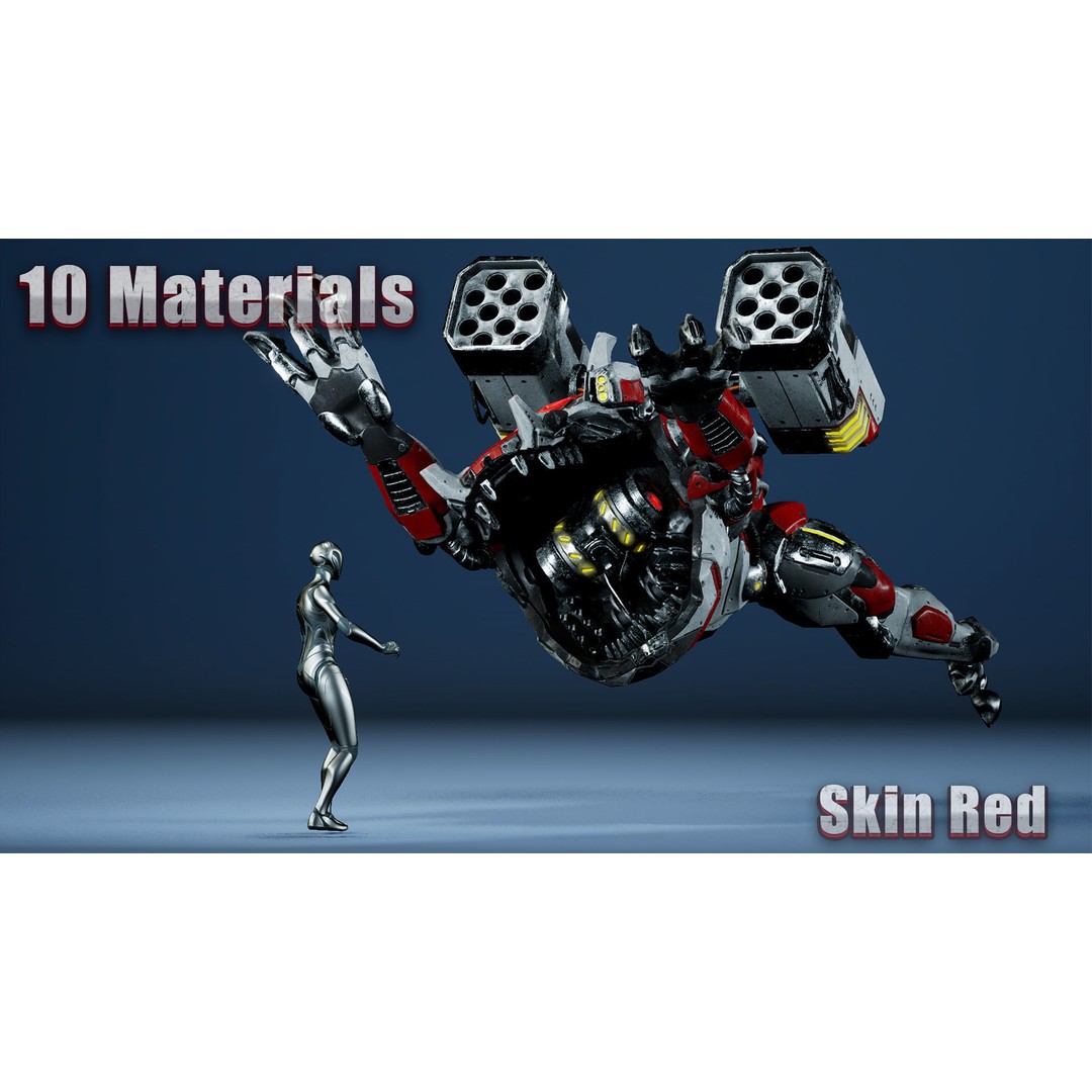 Sci-Fi Frog 3D Model – Low Poly Character with Animations, FBX - View 28