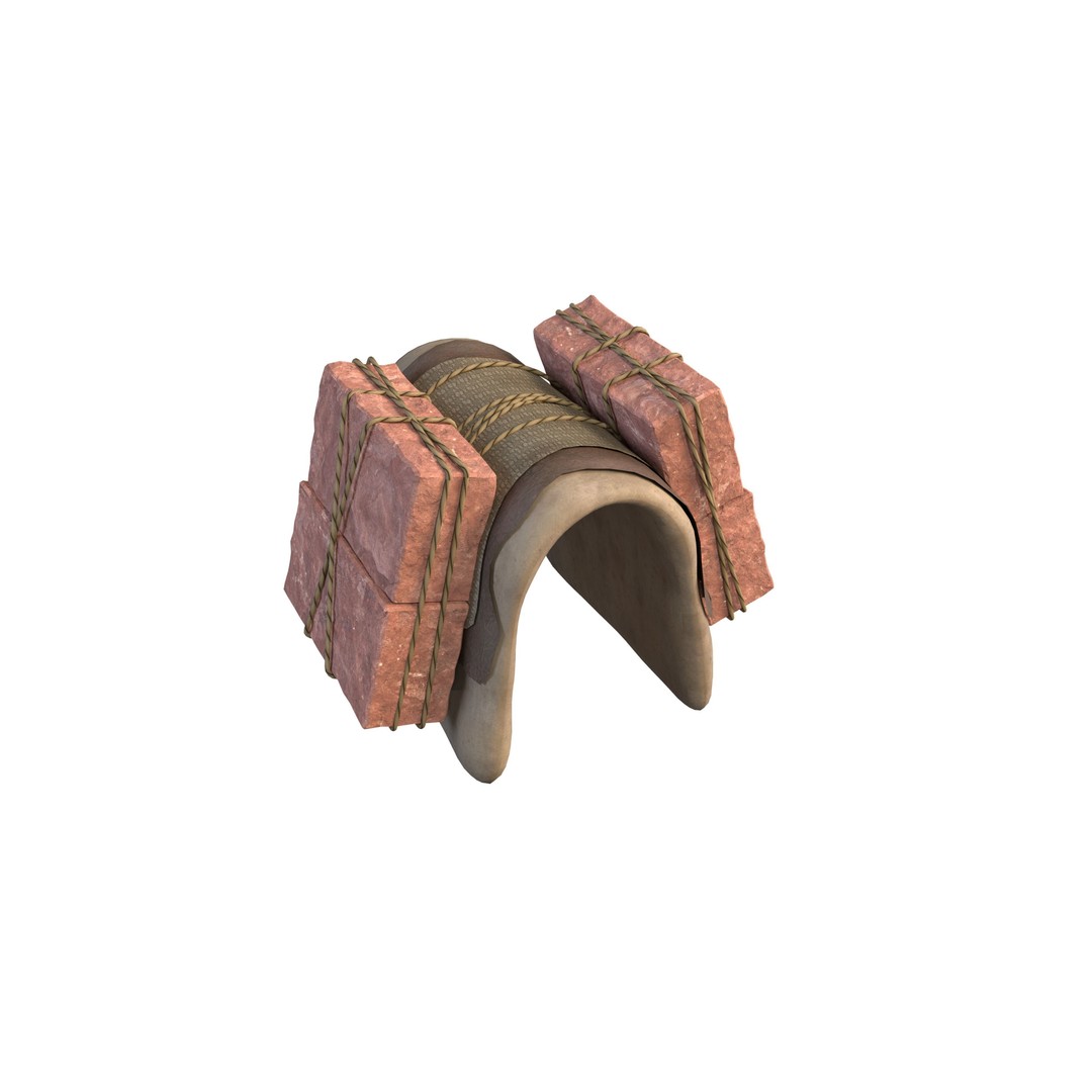 Camel Saddle 3D Model – Low Poly Game Asset, FBX, PBR Textures - View 13
