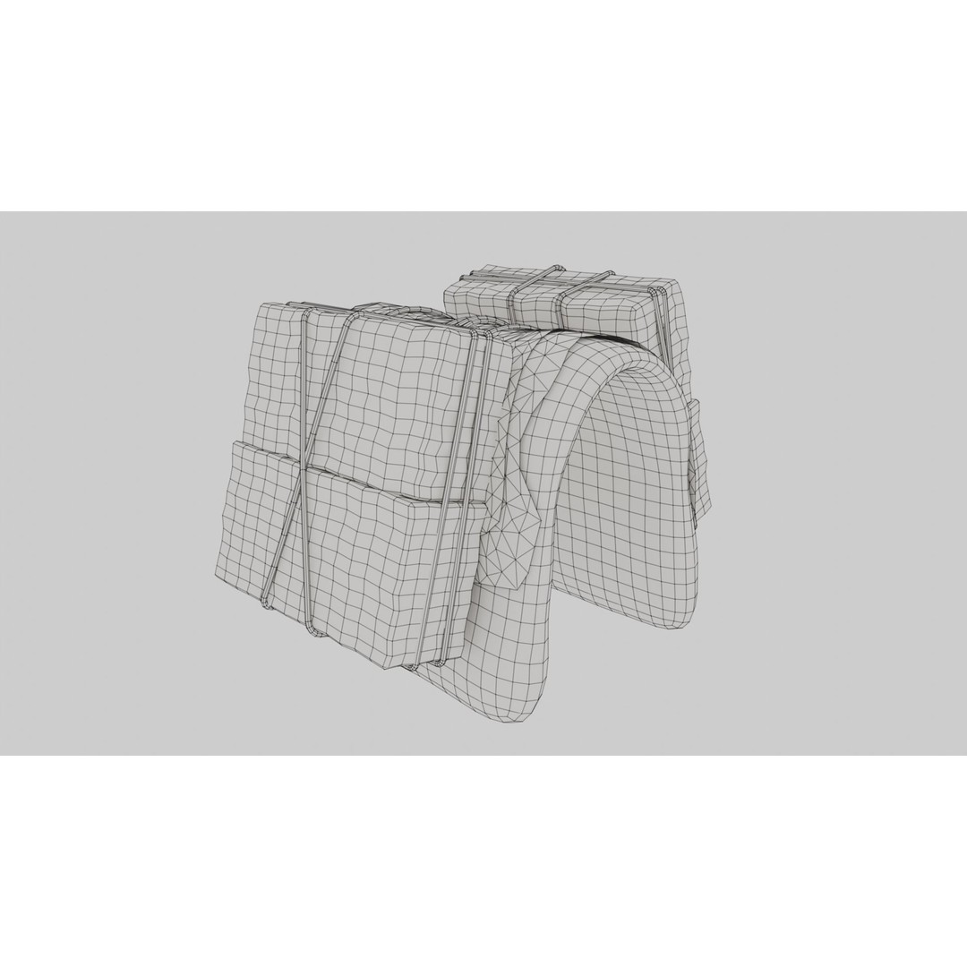 Camel Saddle 3D Model – Low Poly Game Asset, FBX, PBR Textures - View 14