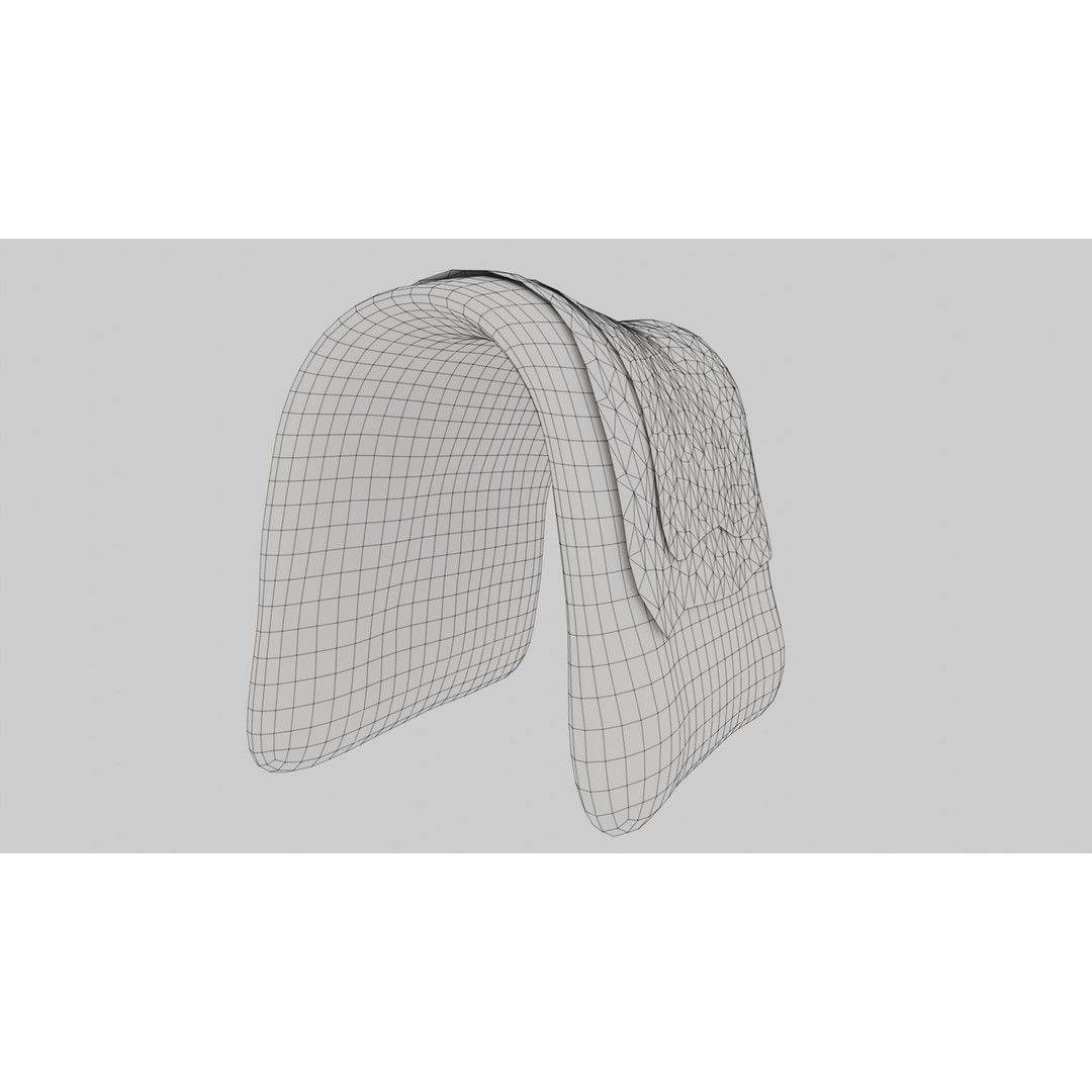 Camel Saddle 3D Model – Low Poly Game Asset, FBX, PBR Textures - View 23