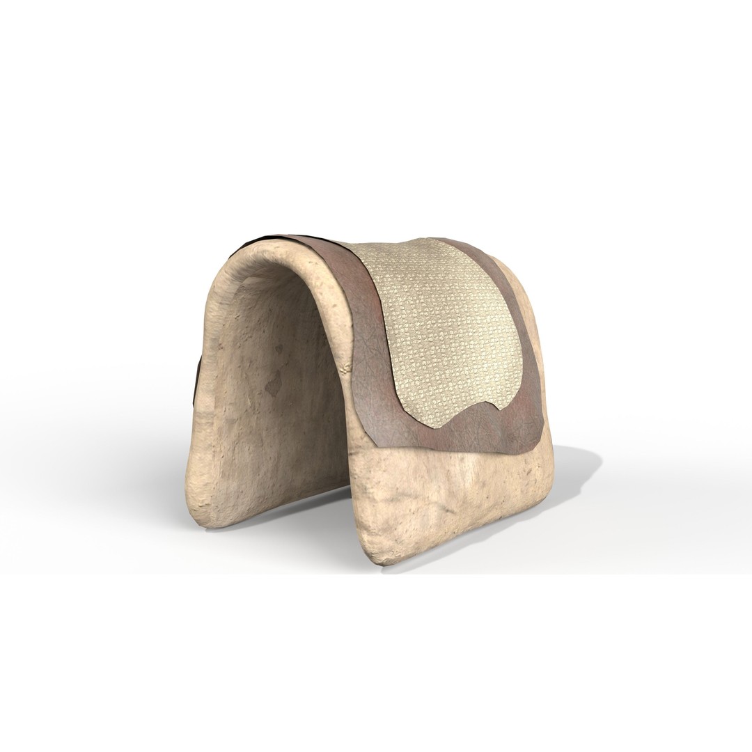 Camel Saddle 3D Model – Low Poly Game Asset, FBX, PBR Textures - View 5