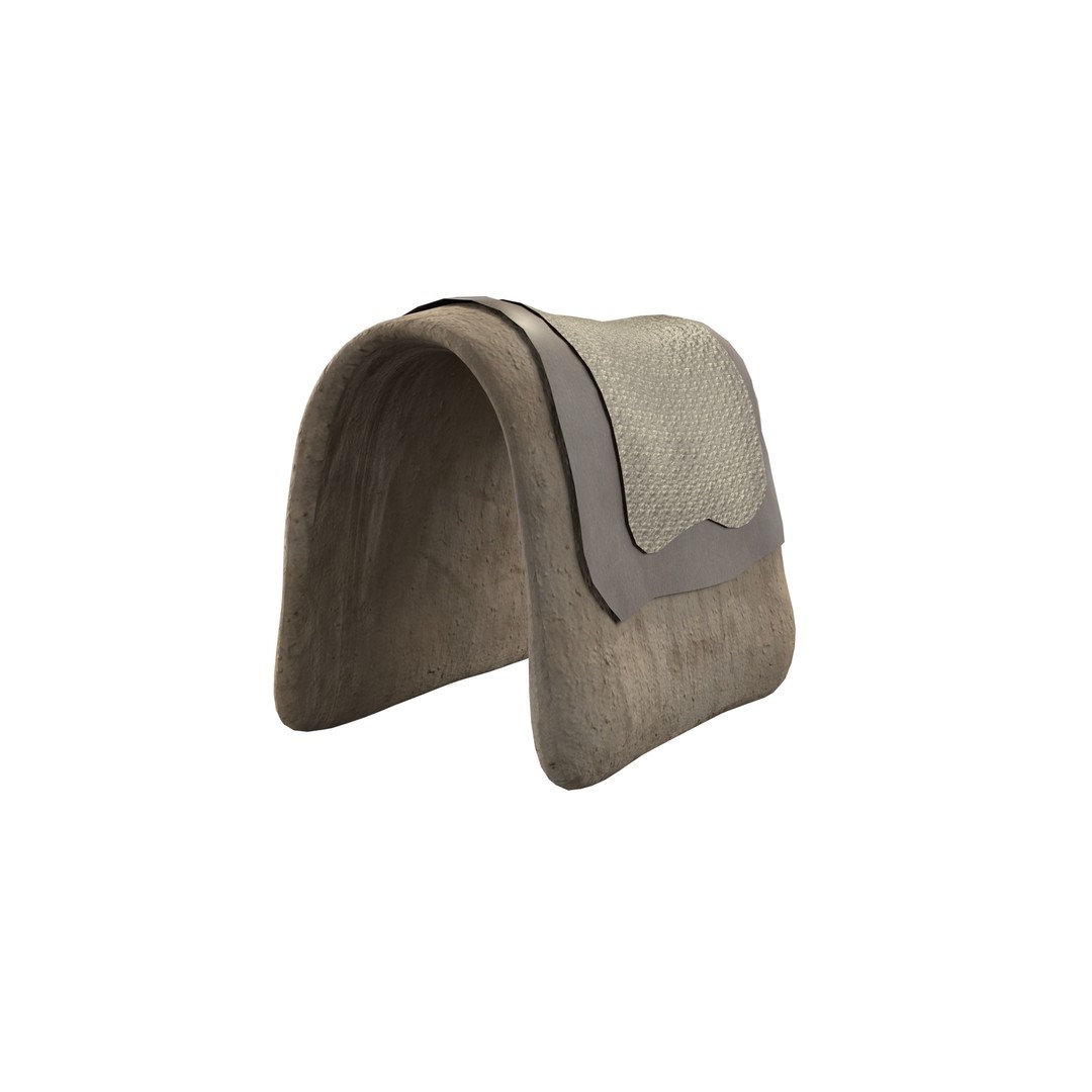 Camel Saddle 3D Model – Low Poly Game Asset, FBX, PBR Textures - View 6