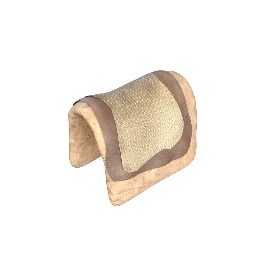 Camel Saddle 3D Model – Low Poly Game Asset, FBX, PBR Textures - View 8