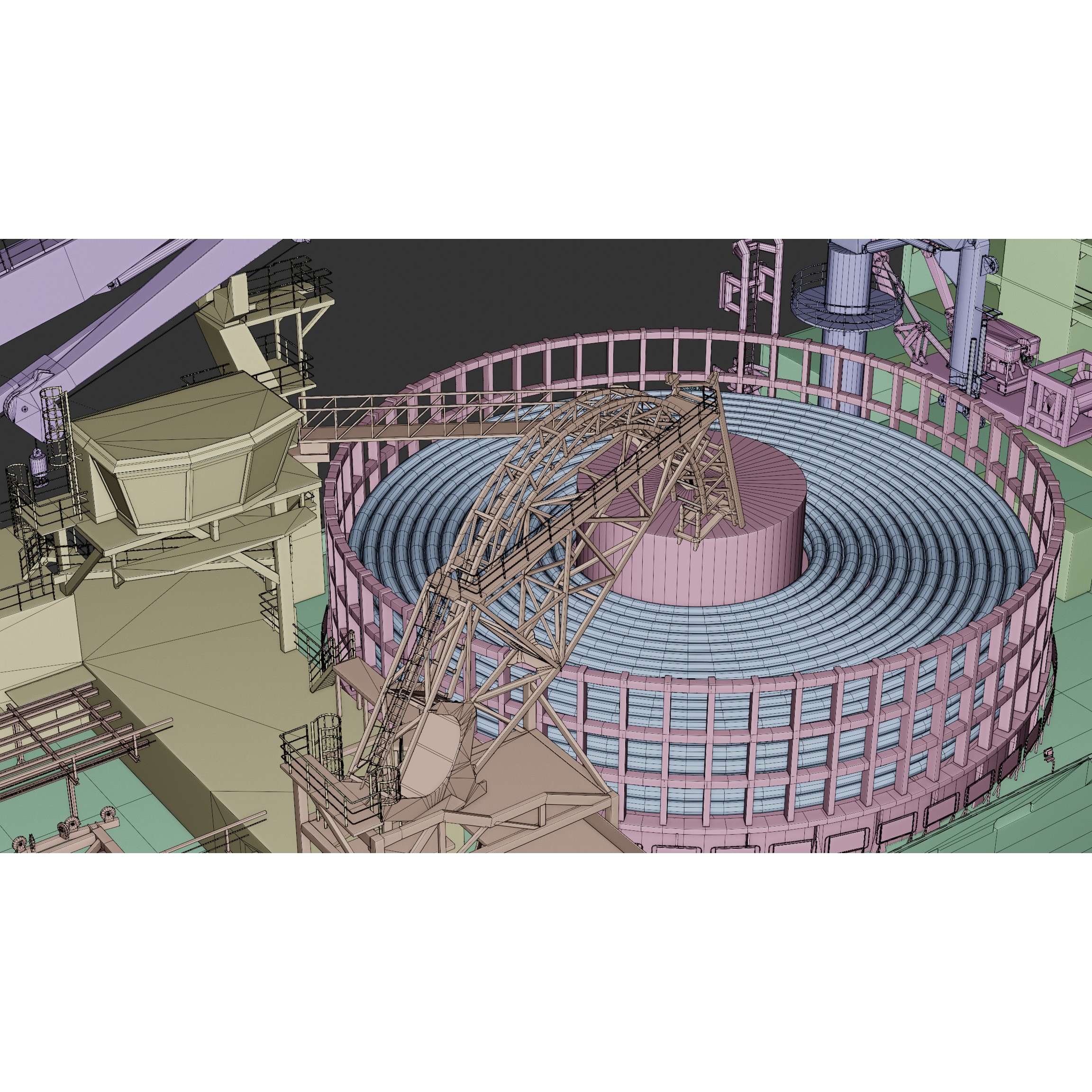 Cable Laying Vessel - Game-Ready 3D Model - View 19