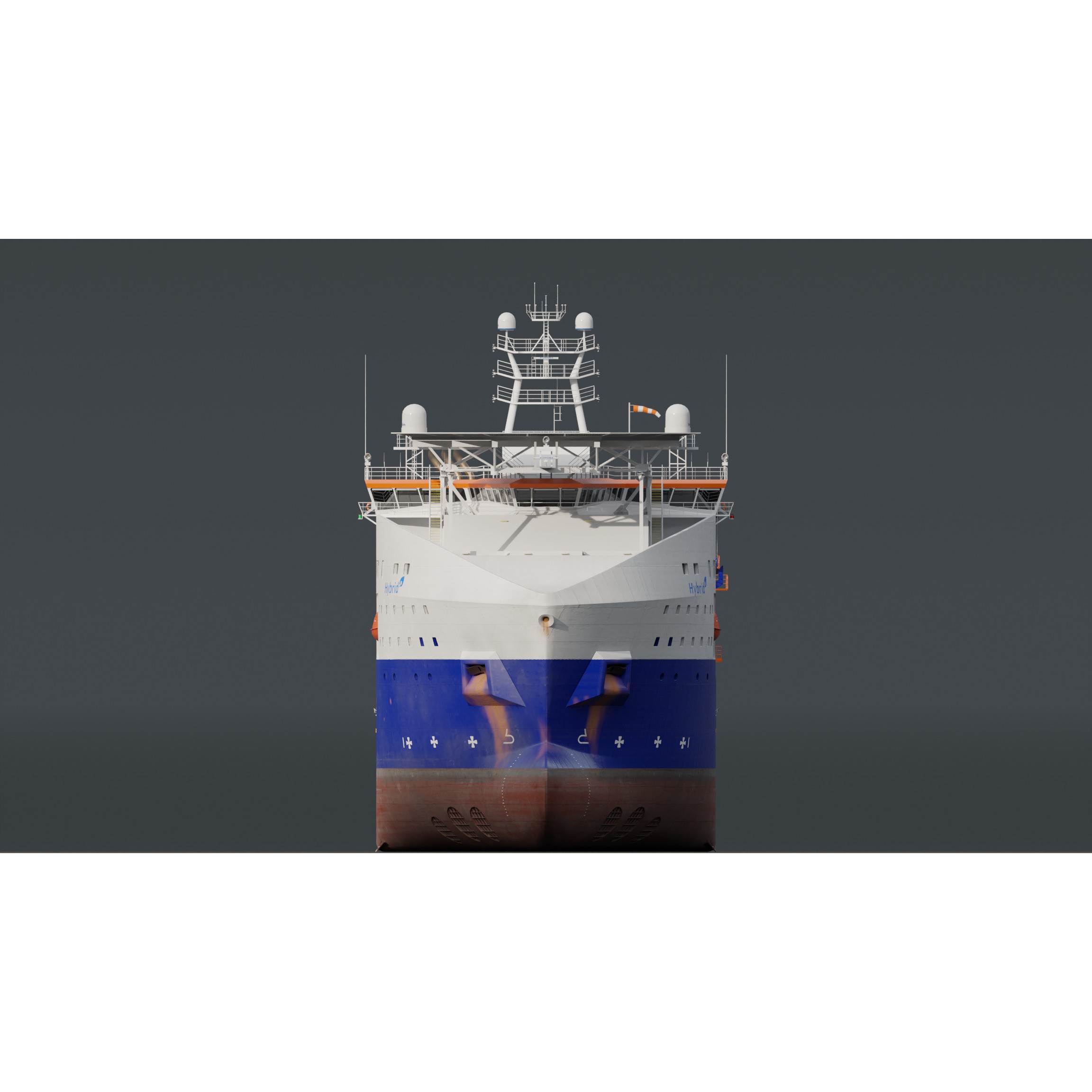 Cable Laying Vessel - Game-Ready 3D Model - View 3
