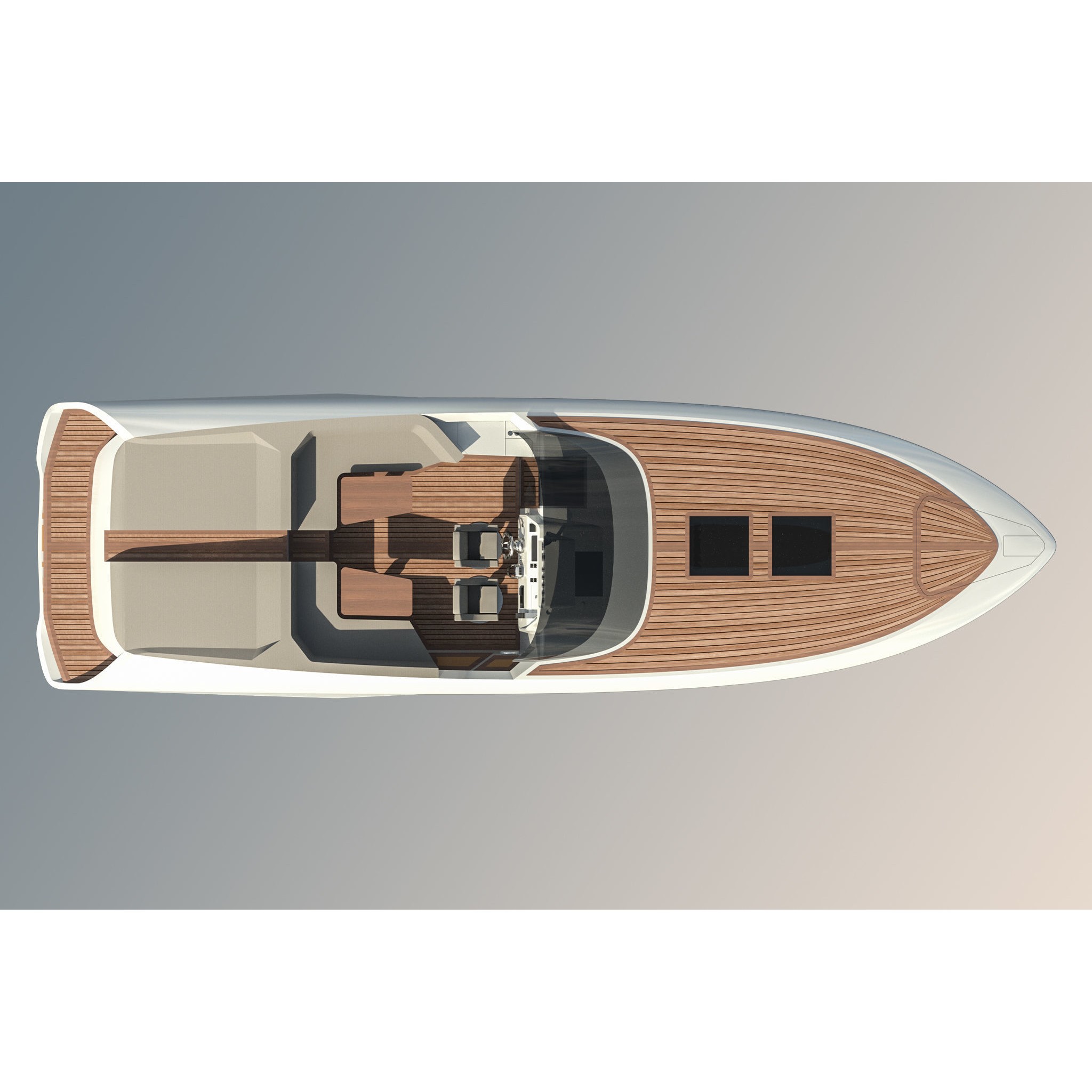 Frauscher 1212 Ghost Motor Yacht - Game-Ready 3D Model - View 10