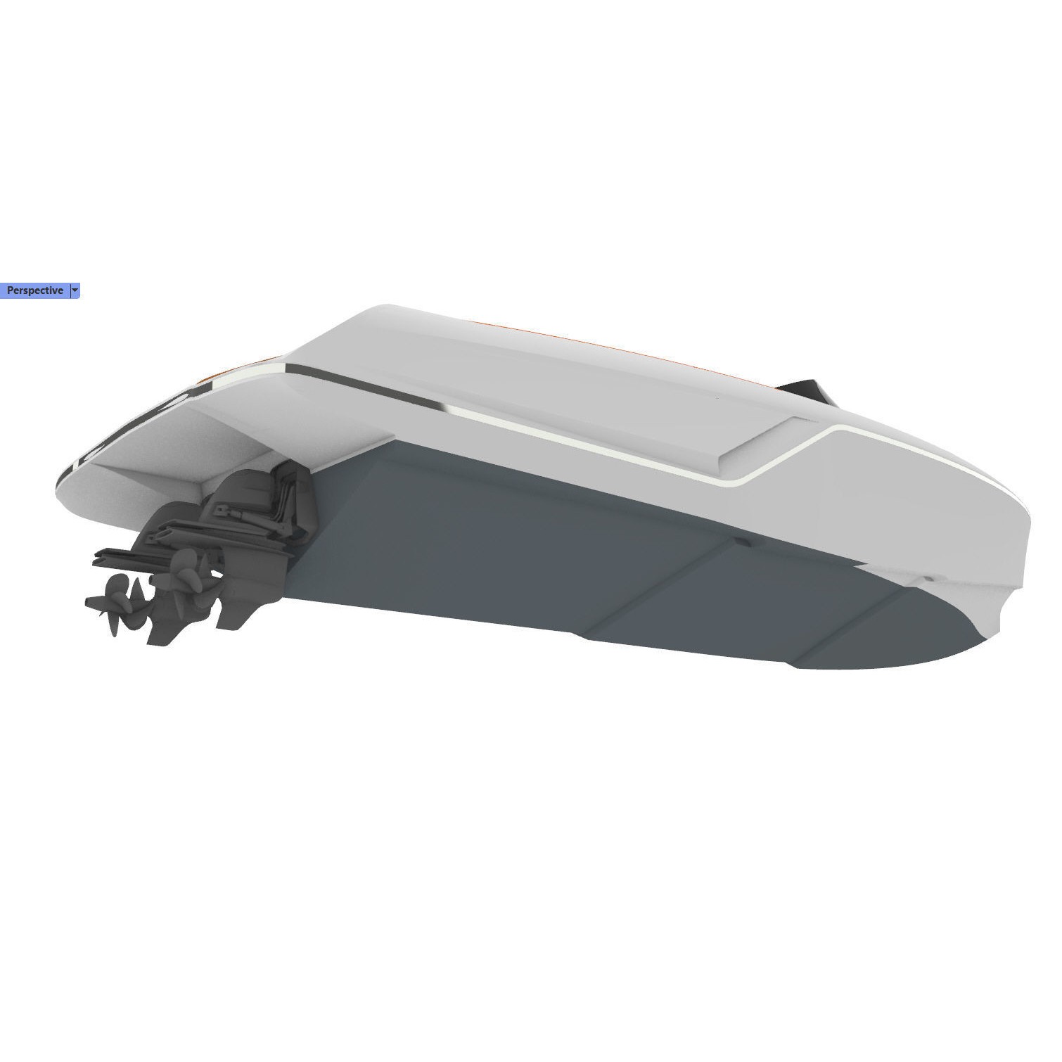 Frauscher 1212 Ghost Motor Yacht - Game-Ready 3D Model - View 15