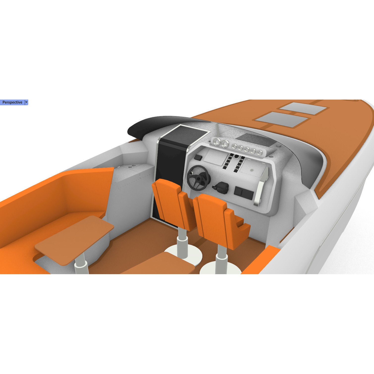 Frauscher 1212 Ghost Motor Yacht - Game-Ready 3D Model - View 17