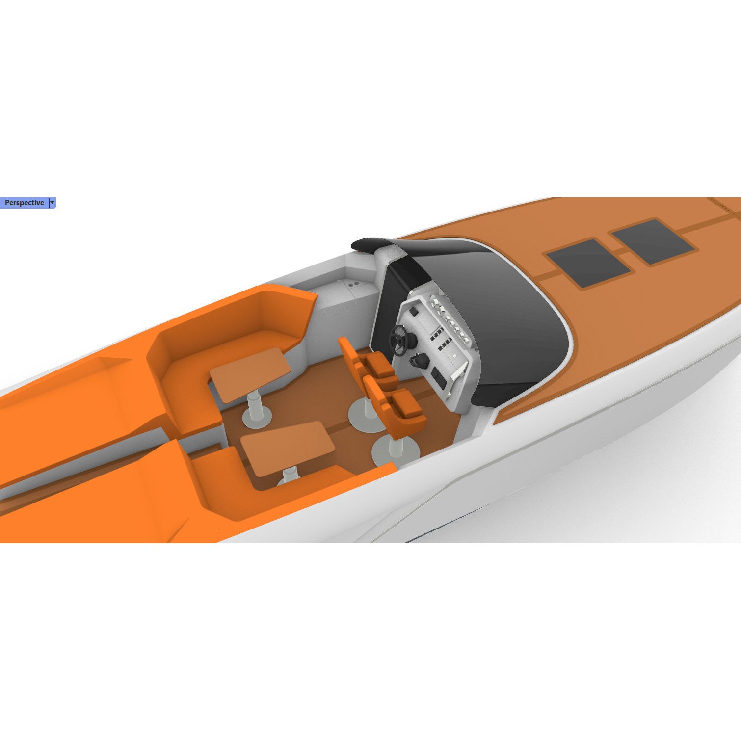 Frauscher 1212 Ghost Motor Yacht - Game-Ready 3D Model - View 20